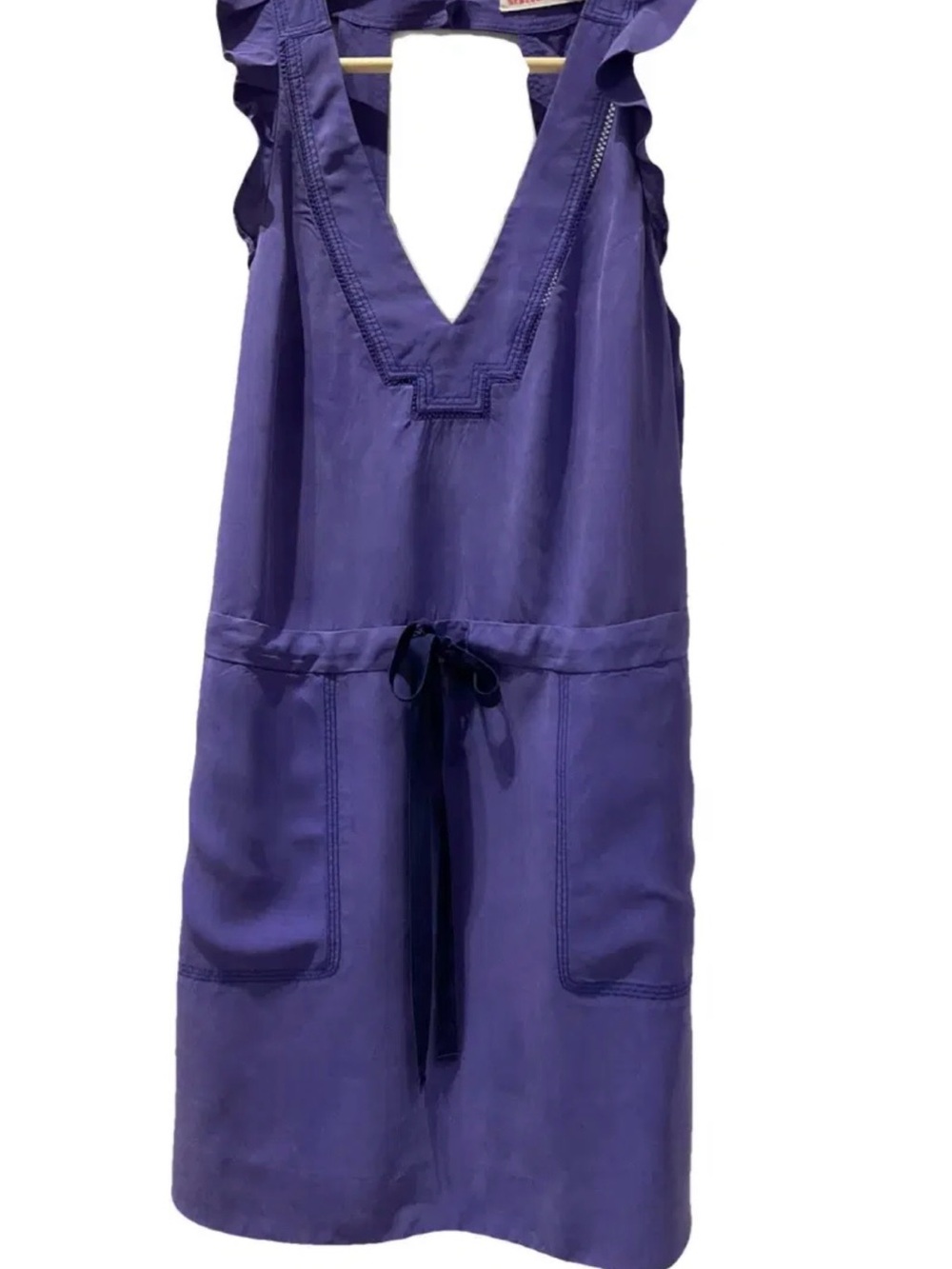 Rebecca Taylor Silk Violet Purple Sleeveless Dress